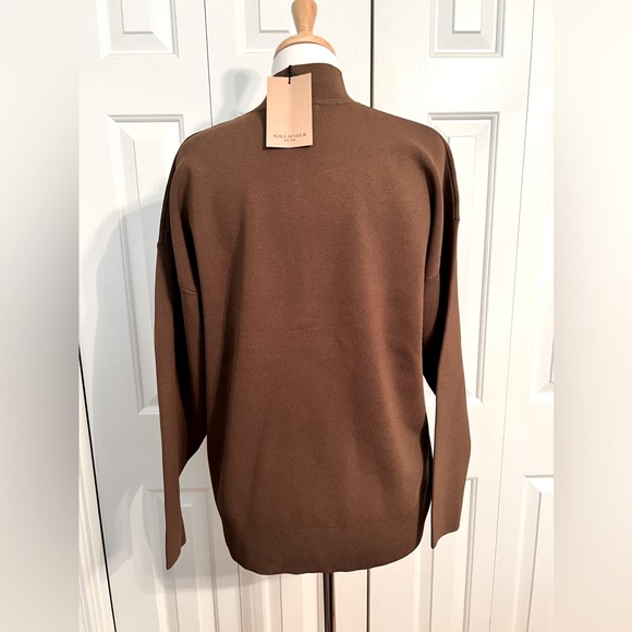 NWT M.M Lafleur Athens Half Zip Knit Pullover Deep Fern Olive Color Size Medium - Picture 9 of 11